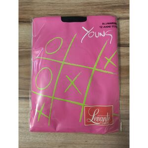 Levante Girls Pantyhose Navy Size 12 (Ages 11-13) 50 Denier Opaque Made in Italy